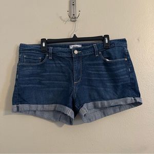 PAIGE roll cuff denim shorts 32